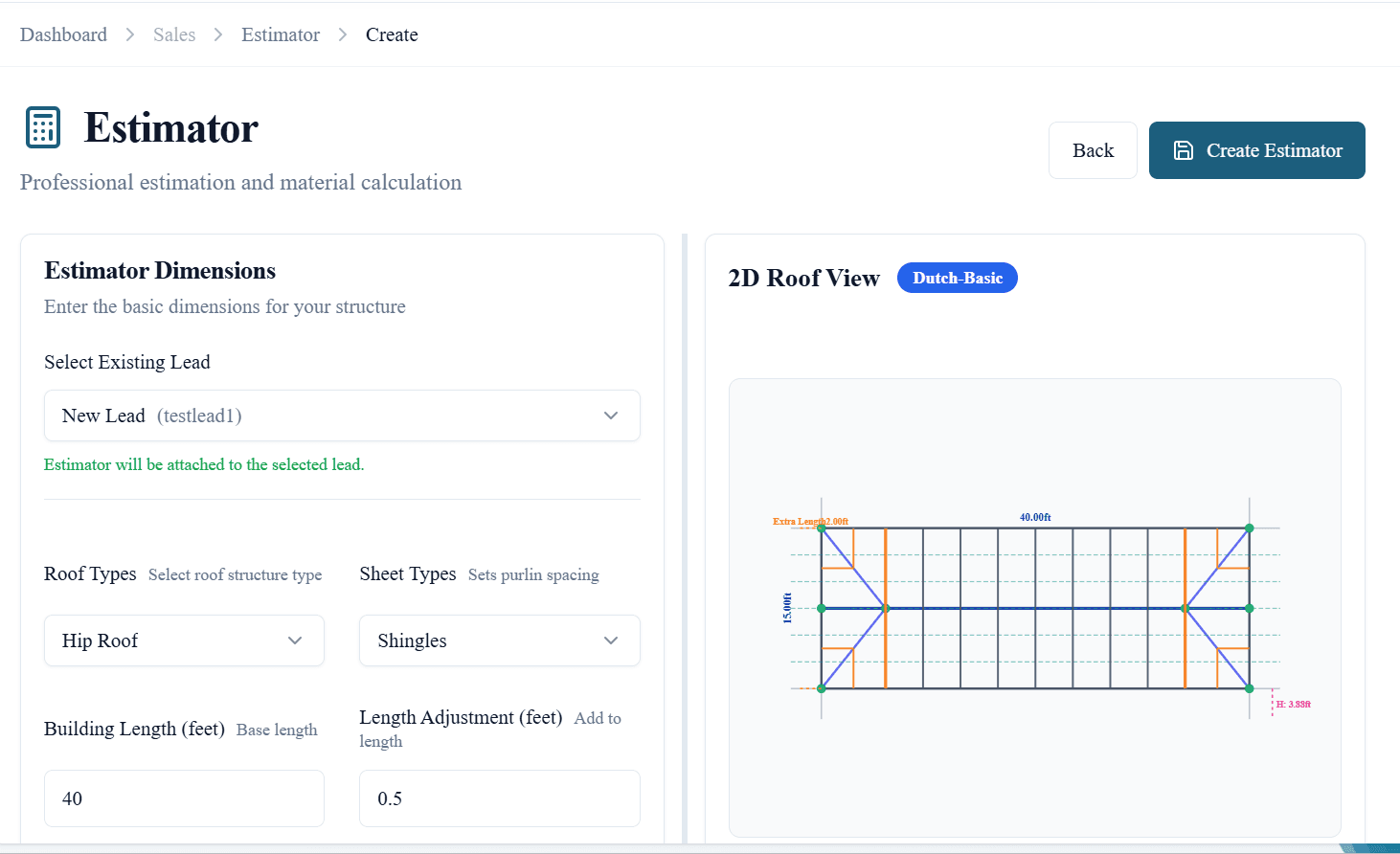 Automated Lead Estimator